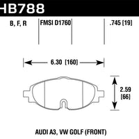 Hawk Performance Ceramic Front Brake Pads
