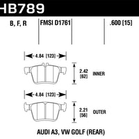 Hawk Performance Ceramic Rear Brake Pads
