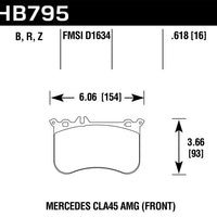 Hawk Performance Ceramic Front Brake Pads - Mercedes AMG A45 W176/CLA45 C117/GLA45 X156