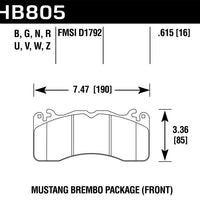 Hawk Performance HPS 5.0 Front Brake Pads