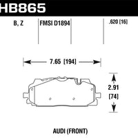 Hawk Performance Ceramic Front Brake Pads