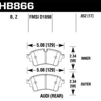 Hawk Performance Ceramic Rear Brake Pads