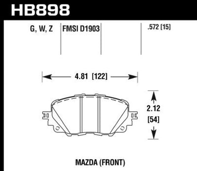 Hawk Performance DTC-30 Front Brake Pads