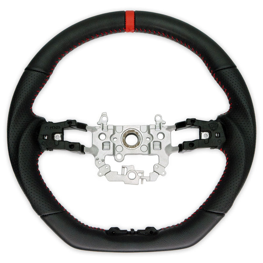 PSR Leather Steering Wheel w/Red Stitching