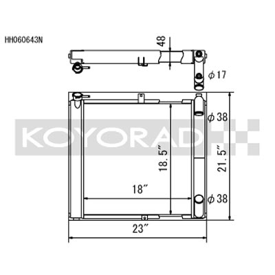 Koyo Performance Radiator N-FLO Dual Pass - Mazda RX-7 (FC) 1986-1991 - Image 2