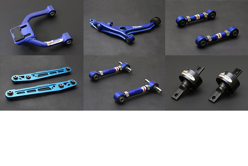 HARDRACE SUSPENSION PACKAGE HARDENED RUBBER HONDA, CIVIC, EK4/9, EJ8, EM1, 96-00 HONEKPKG-R