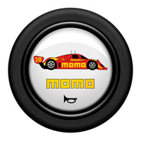 MOMO Passion 1993 White Round Lip Horn Button