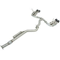 Invidia R400 Cat Back Exhaust - Straight Cut Black Stainless Tips Subaru WRX VB 22+ (Sedan)