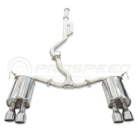 Invidia Q300 Turbo Back Exhaust - Rolled Polished Stainless Tips Subaru WRX VB 22+ (Sedan 6MT)