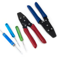 HALTECH Dual Crimper Set Inc 3 pin removal tools - HT-070300