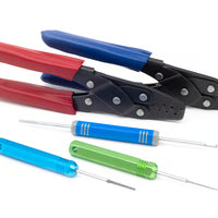 HALTECH Dual Crimper Set Inc 3 pin removal tools - HT-070300