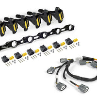 HALTECH R35 Coil Conversion Kit for Toyota JZ- Includes bracket , coils, connectors and harness - HT-120201