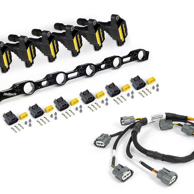 HALTECH R35 Coil Conversion Kit for Toyota JZ- Includes bracket , coils, connectors and harness - HT-120201