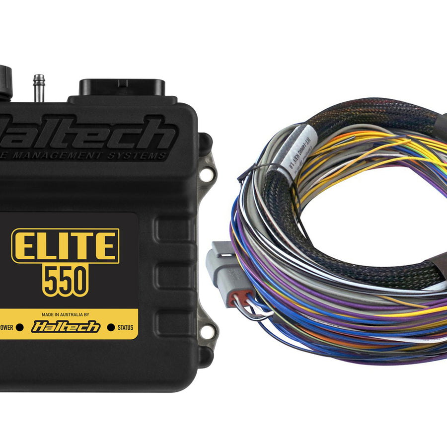 HALTECH Elite 550 + Basic Universal Wire-in Harness Kit - HT-150402