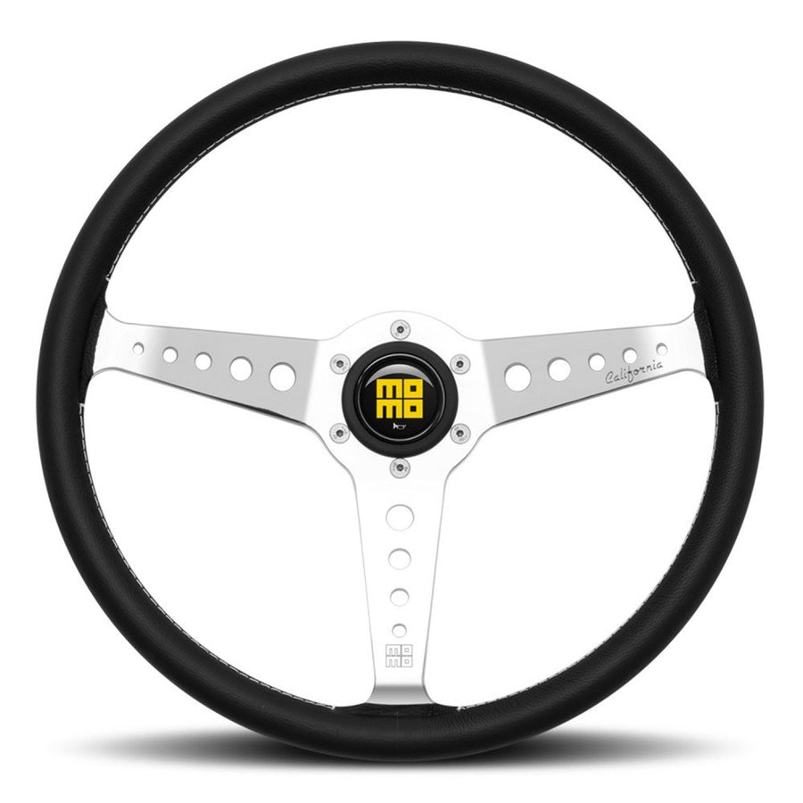 MOMO Heritage California Black Leather 360mm Steering Wheel - VCALIFOR36BKR