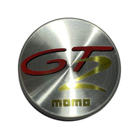 Momo GT2 Silver Centre Caps for Momo wheels 50mm (Set of 4)