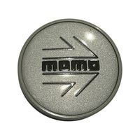 Momo Black Arrow Silver Centre Caps for Momo wheels 50mm (Set of 4)