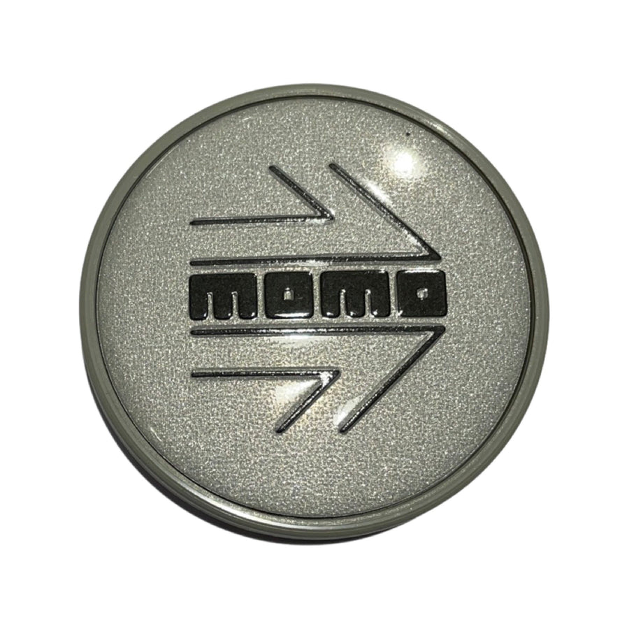 Momo Black Arrow Silver Centre Caps for Momo wheels 50mm (Set of 4)
