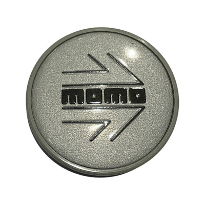 Momo Black Arrow Silver Centre Caps for Momo wheels 50mm (Set of 4)