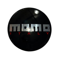 Momo Italy Black Centre Caps for Momo wheels 50mm (Set of 4)