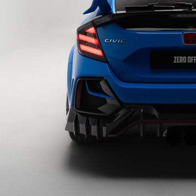 Mugen Style Rear Diffuser & Rear Spats for Honda Civic FK8 2017-2021