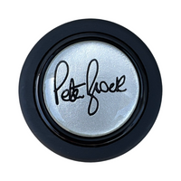 MOMO Peter Brock Black and Silver Round Lip Horn Button