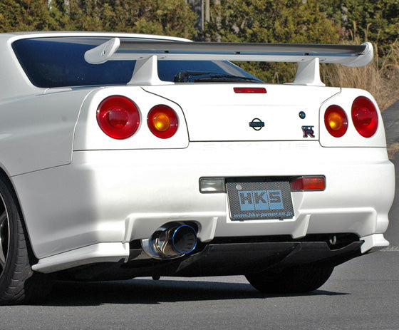HKS Super Turbo Muffler EXHAUST For NISSAN SKYLINE GT-R BNR34 RB26DETT  31029-AN003