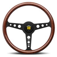 MOMO Heritage Indy Black Wood 350mm Steering Wheel - VINDYHERBK351P