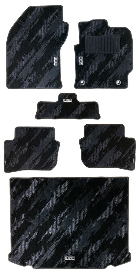 HKS FLOOR AND LUGGAGE MATS OCT RHD SET OF 6 FOR TOYOTA GR COROLLA GZEA14H 53001-AT011