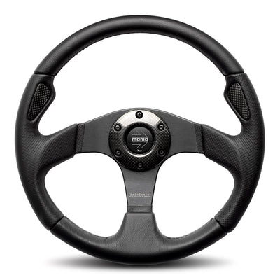 MOMO JET Black Leather 320mm Steering Wheel - 11102912211R
