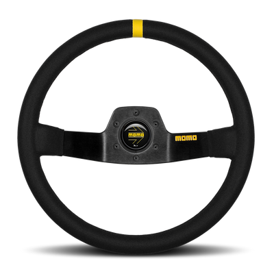 MOMO MOD 02 Black Suede Steering Wheel 350mm