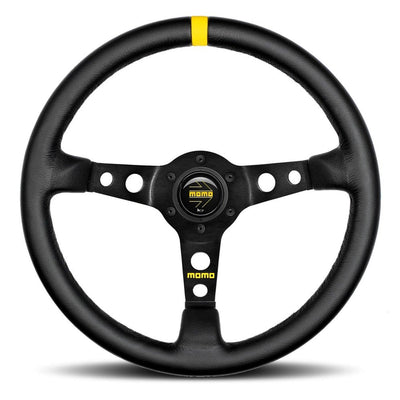 MOMO MOD 07 Black Leather 350mm Steering Wheel - 11111811312R