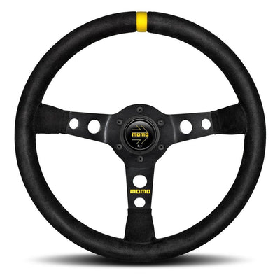 MOMO MOD 07 Black Suede 350mm Steering Wheel - 11111811311L