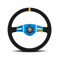 MOMO MOD.03 Black Blue Suede Steering Wheel 350mm - 11150405811R