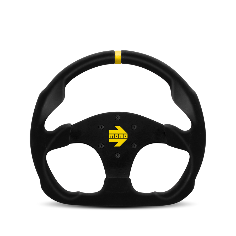 MOMO MOD.30 Black Suede Steering Wheel 320mm - VR30C32SUBLKR