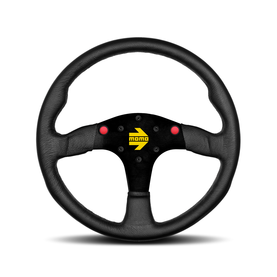 MOMO MOD.80 Black Leather Steering Wheel 350mm - VR8035PLNEW
