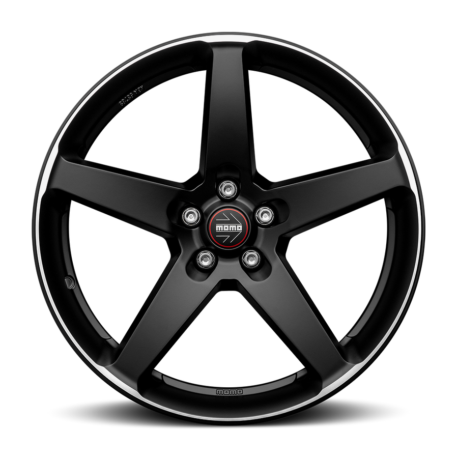 MOMO Italy Five Alloy Wheels Matte Black Set of 4 18×8 5×114.3