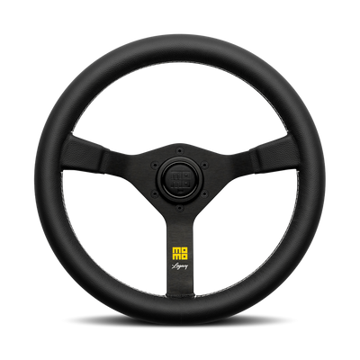 MOMO Legacy Black Leather 350mm Steering Wheel