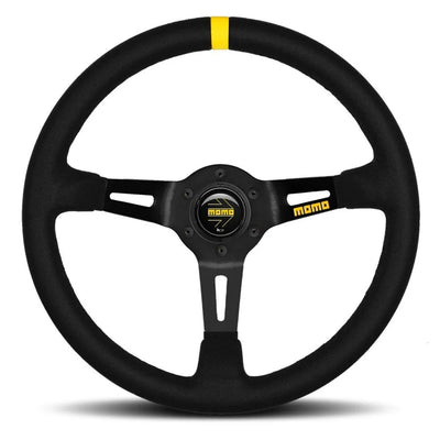 MOMO MOD 08 Black Suede 350mm Steering Wheel - 11150085221L