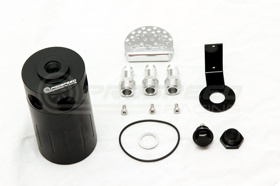 PSR Universal 3 Port Dual Baffled Catch Can/Air Oil Separator