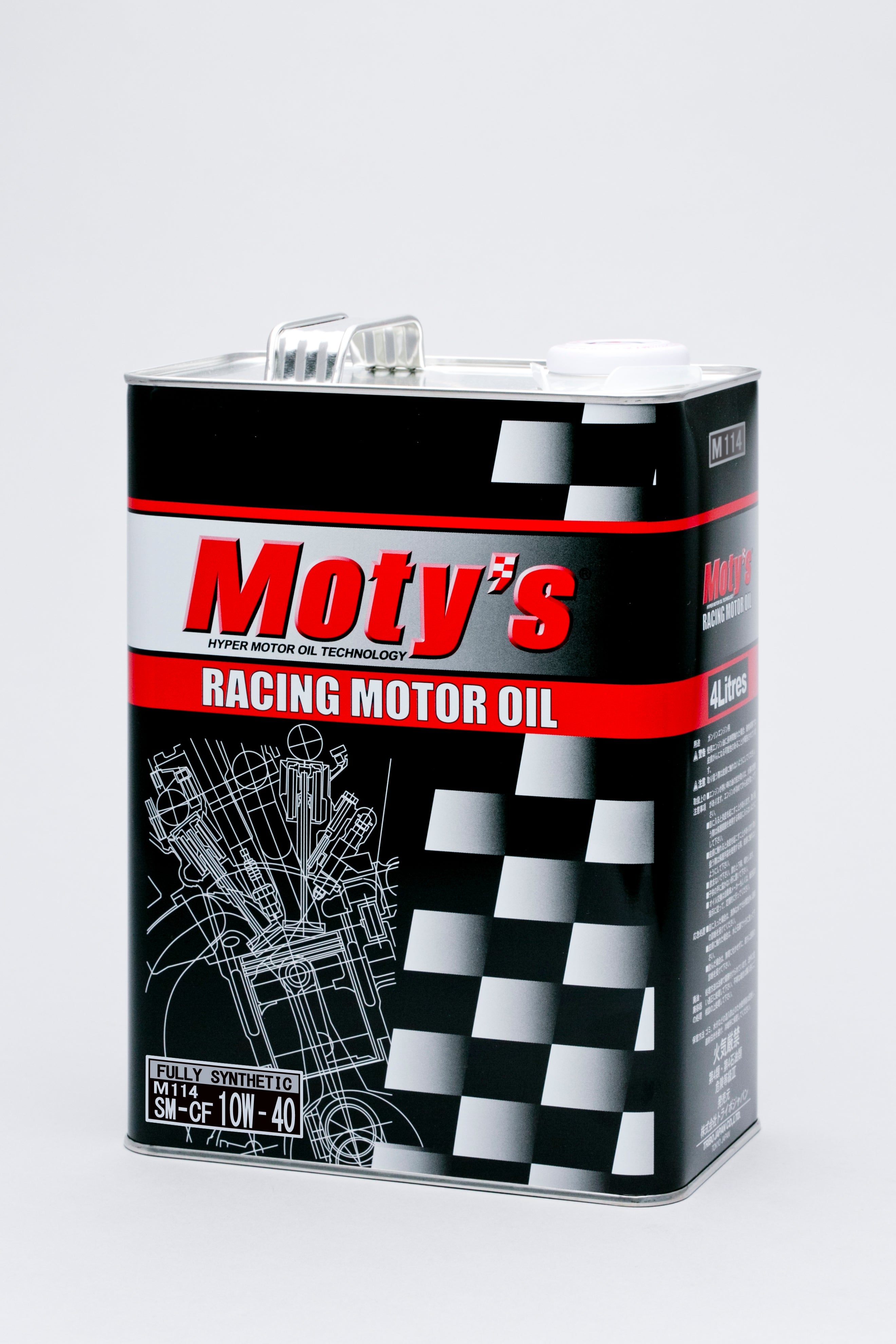 MOTY'S M114 10W40 FULLY SYNTHETIC PERFORMANCE ENGINE OIL 4L