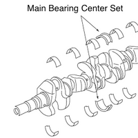 NISMO Main Bearing Center Set For NISSAN SKYLINE GT-R R32 R33 R34 RB26DETT RB25 12261-RRR33