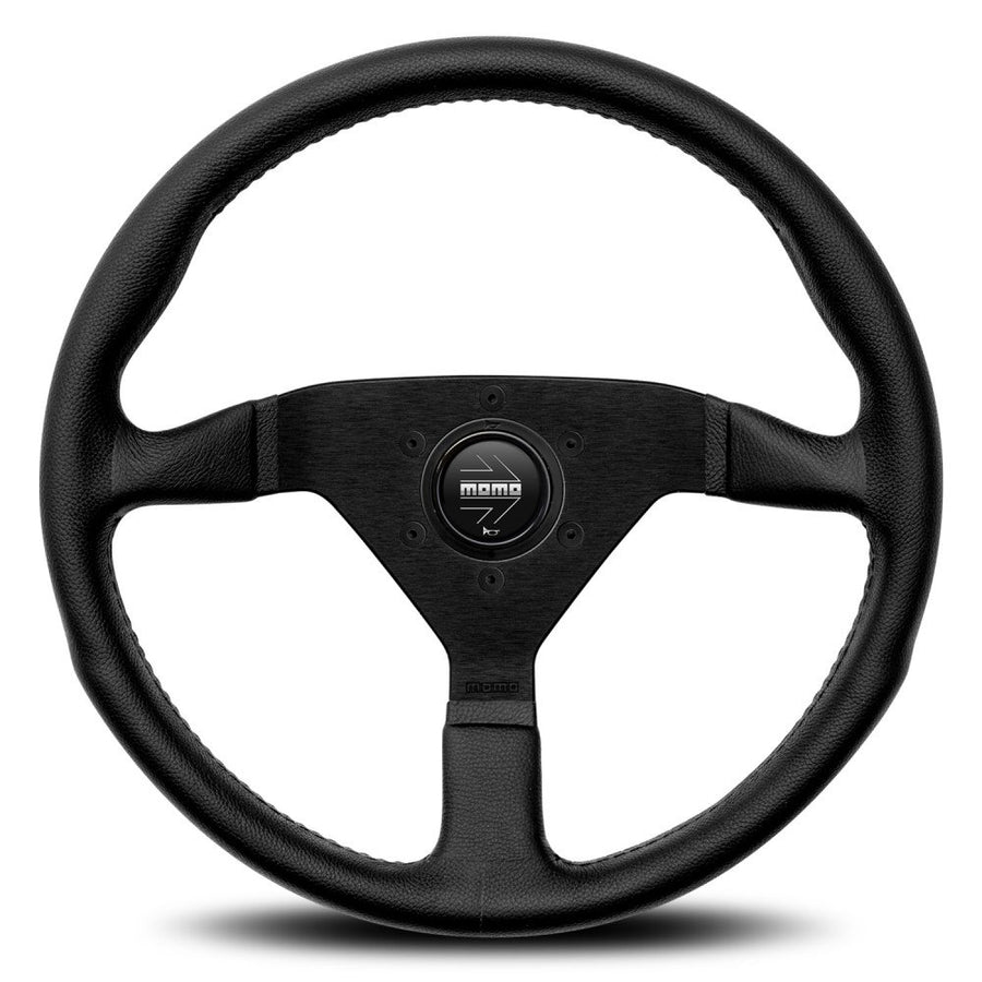 MOMO Montecarlo Black Leather 350mm Steering Wheel - 11111785225R