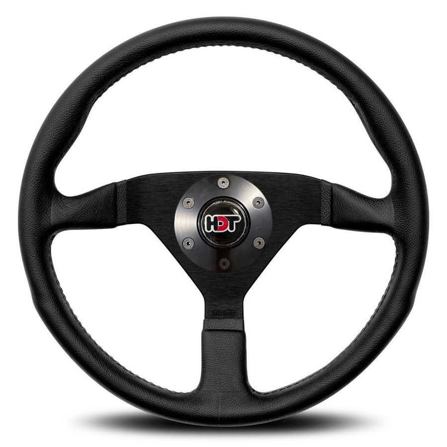 MOMO Montecarlo Black Leather 350mm Steering Wheel HDT - 11111785225R-HDT