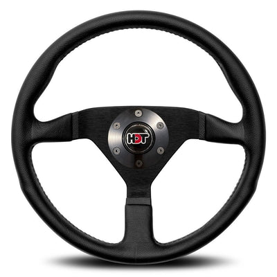 MOMO Montecarlo Black Leather 350mm Steering Wheel HDT - 11111785225R-HDT