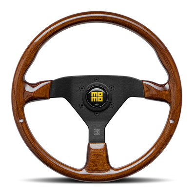 MOMO Heritage Montecarlo Wood 350mm Steering Wheel - VMCHERWDBK35
