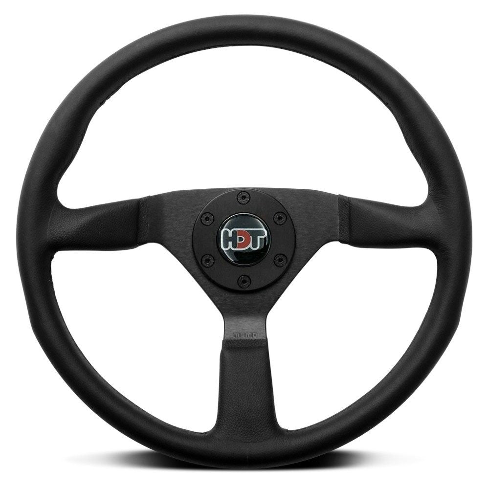 MOMO Montecarlo Black Leather 380mm Steering Wheel HDT - VMONTECBLK38R-HDT