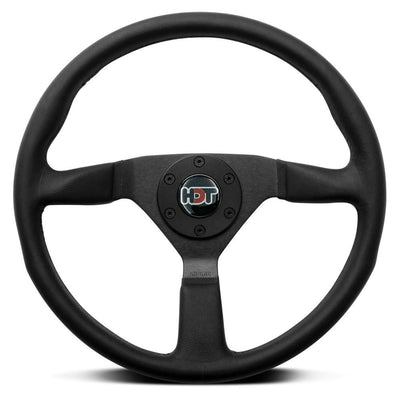 MOMO Montecarlo Black Leather 380mm Steering Wheel - MONTECBLK38R