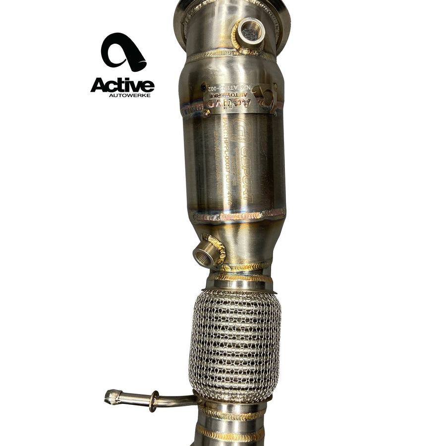 Active Autowerke N26 Downpipe w GESI G-Sport Cat – 2012+ 228/328/428
