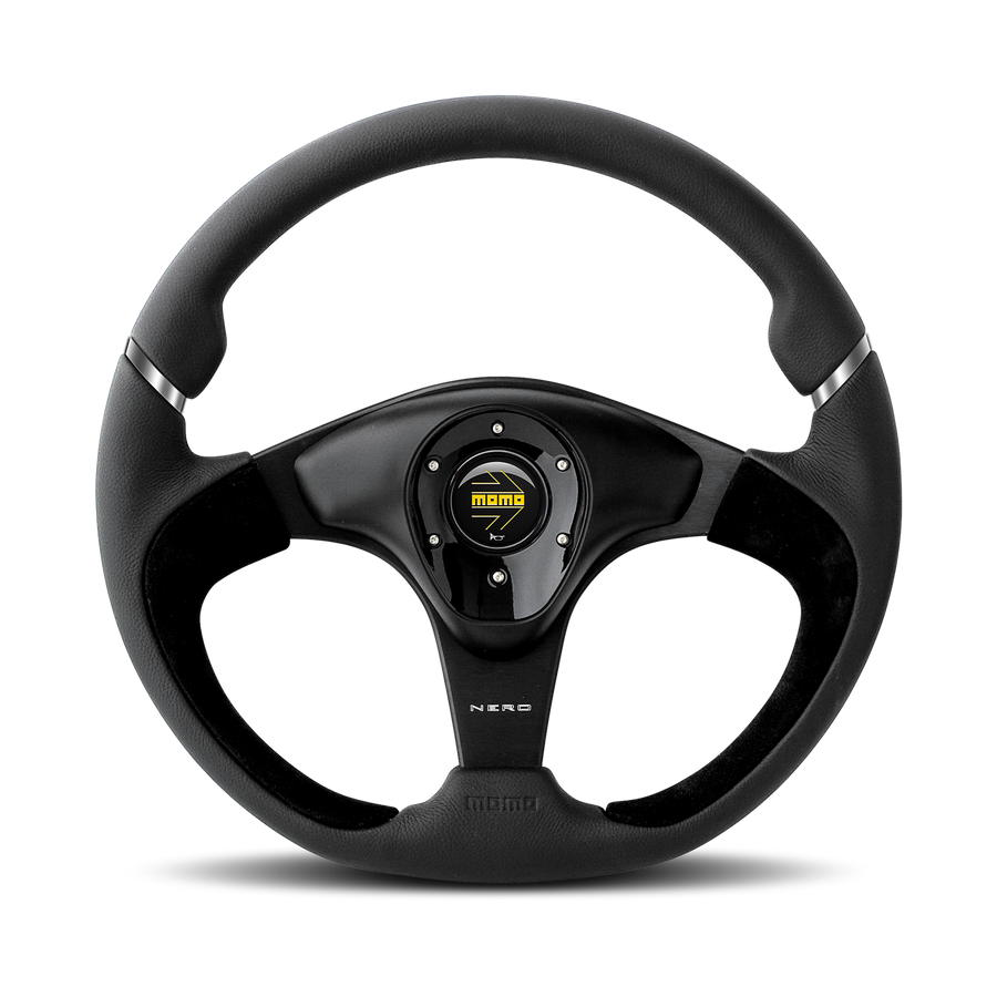 MOMO Nero Black Leather 350mm Steering Wheel - VNERO35000NER